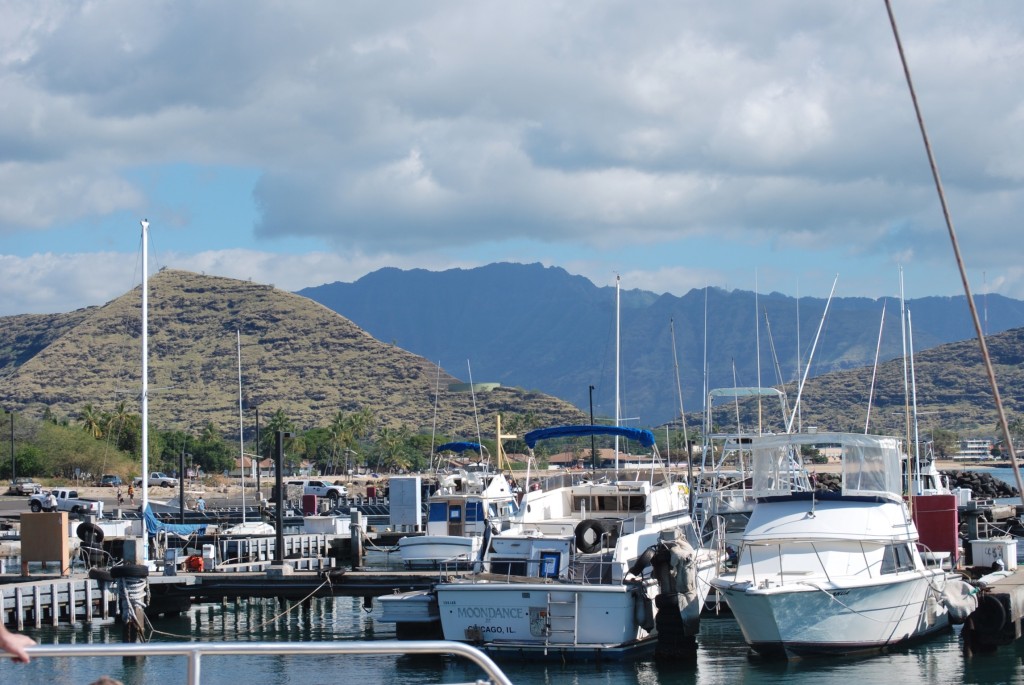 Catamaran on Oahu, Hawaii with kids