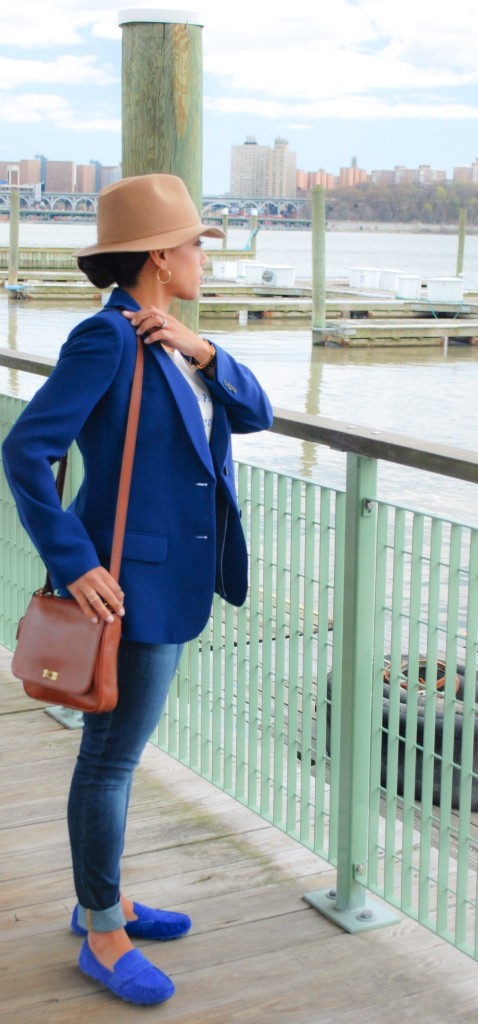 brown floppy hat