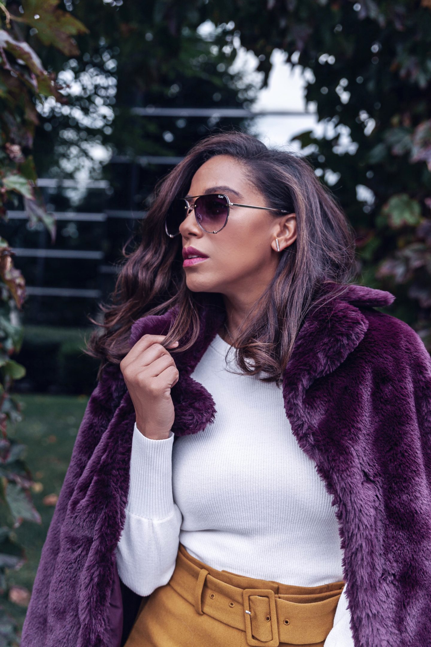 Burgundy Fur Coat