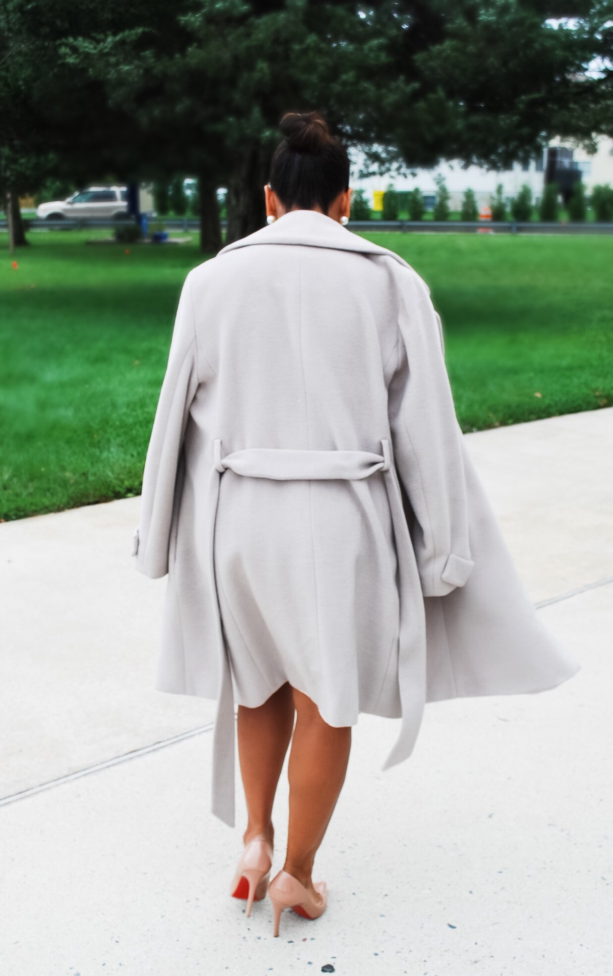 Gray wool coat