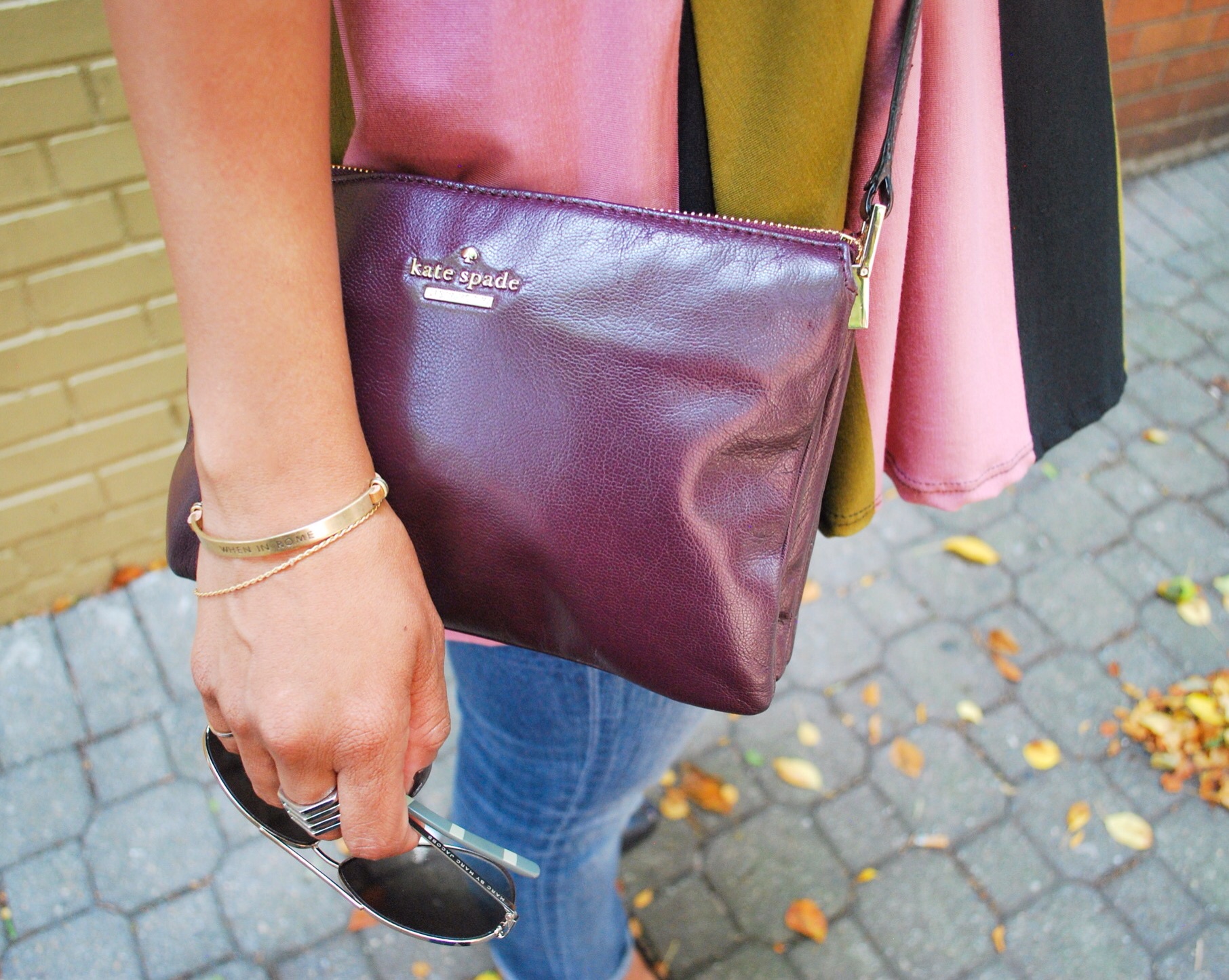 Kate Spade purple crossbody handbag