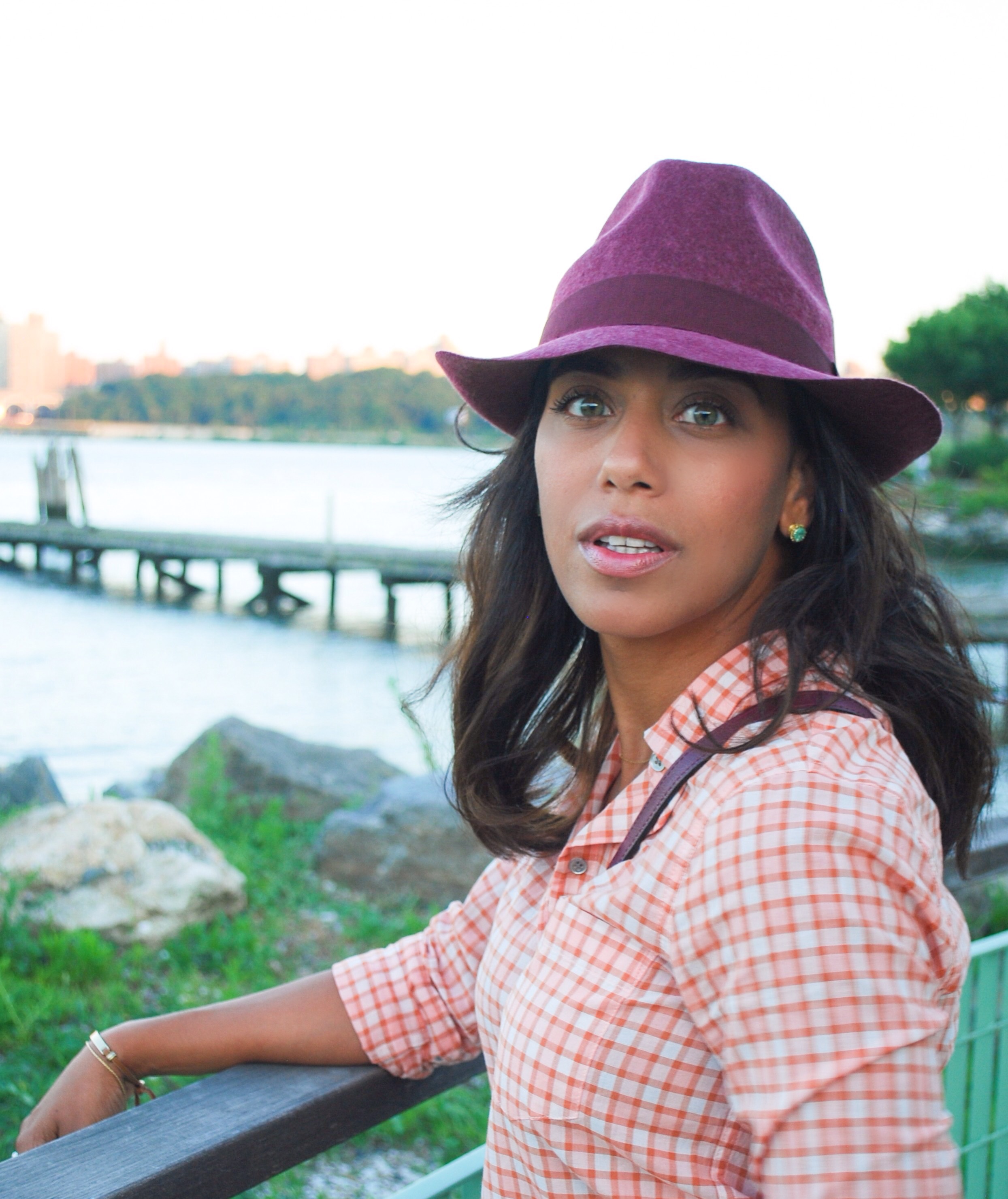 Burgundy Fedora