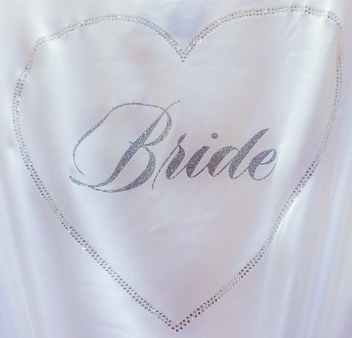 bridal glitter robe