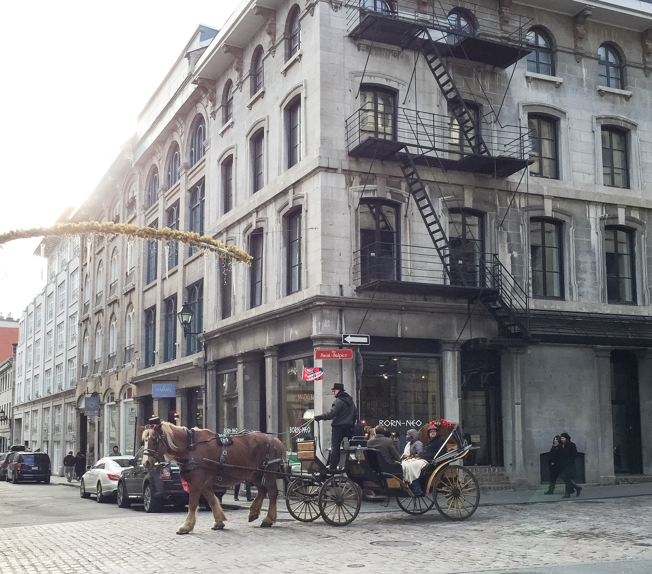 Old Montreal horse carriage