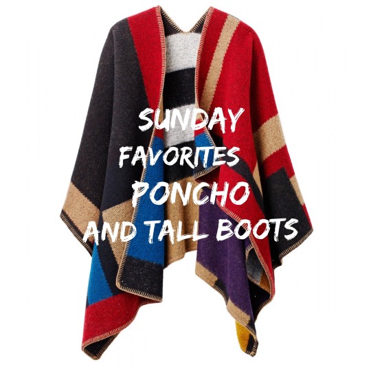 Poncho and Tall Boots