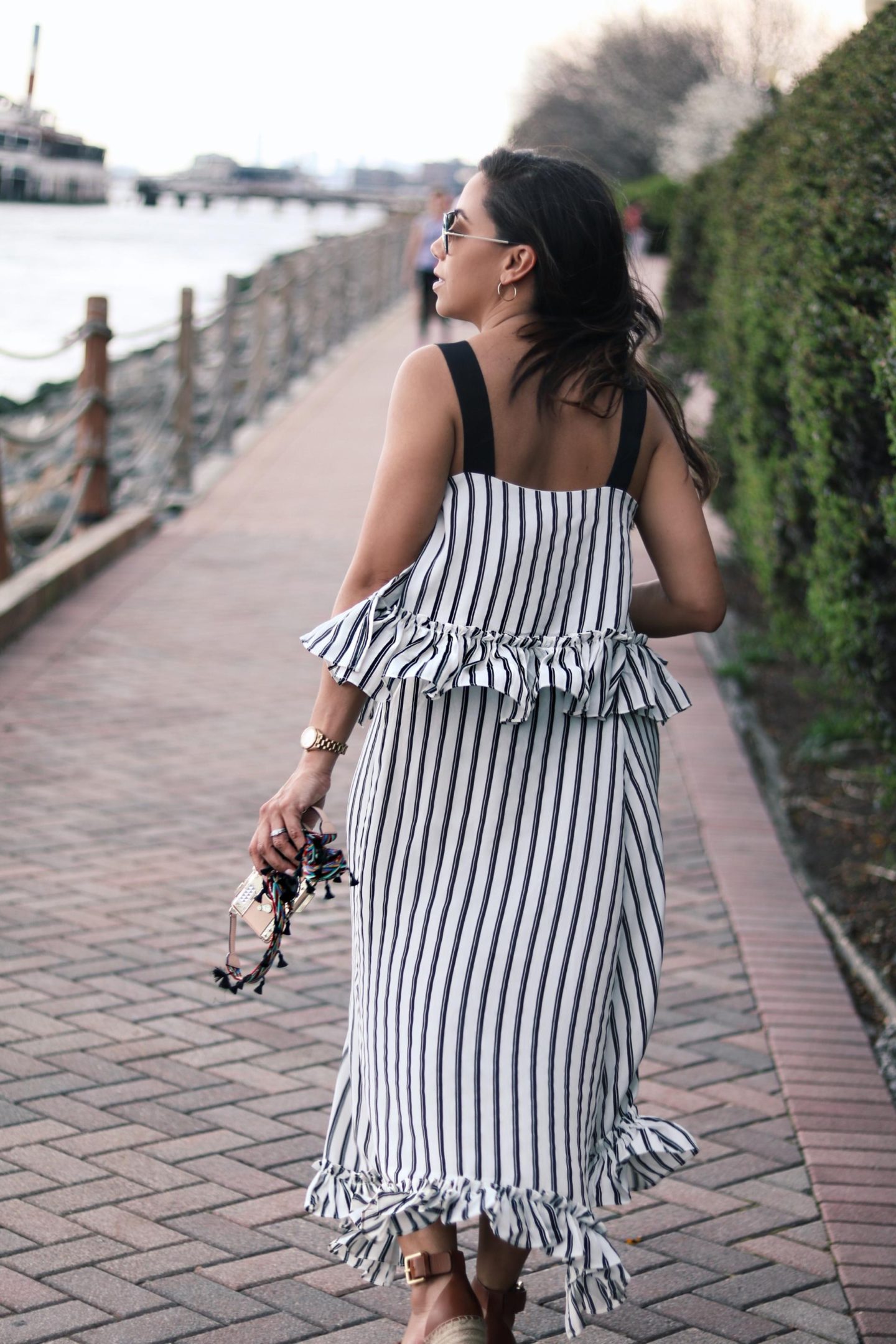 tiered maxi dress