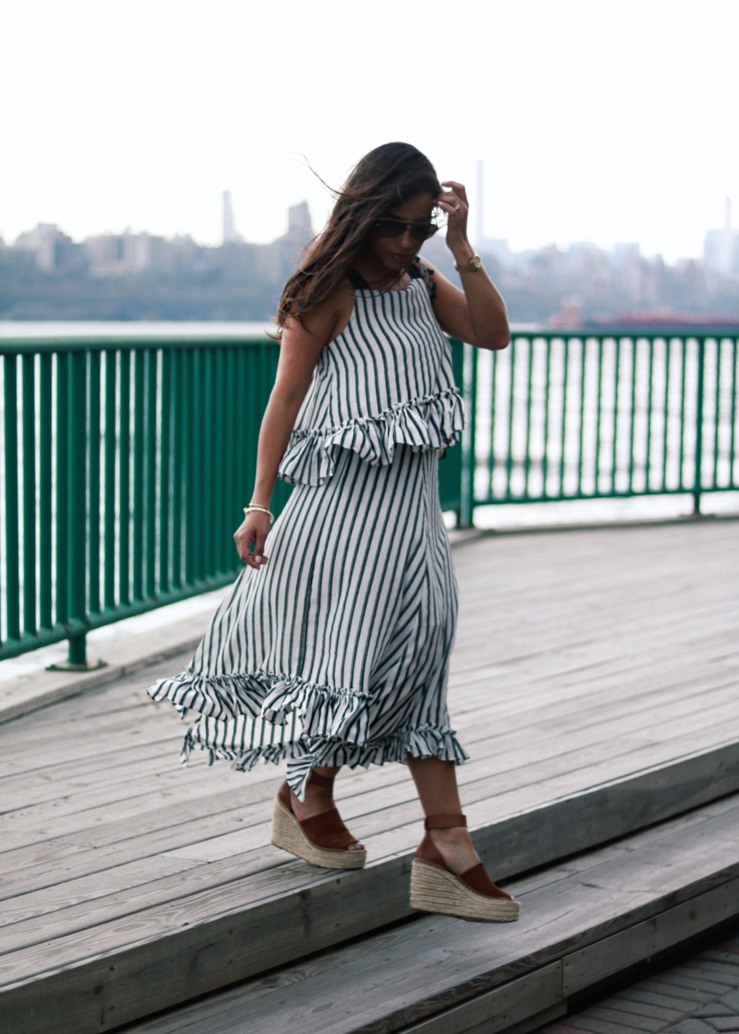 tiered maxi dress