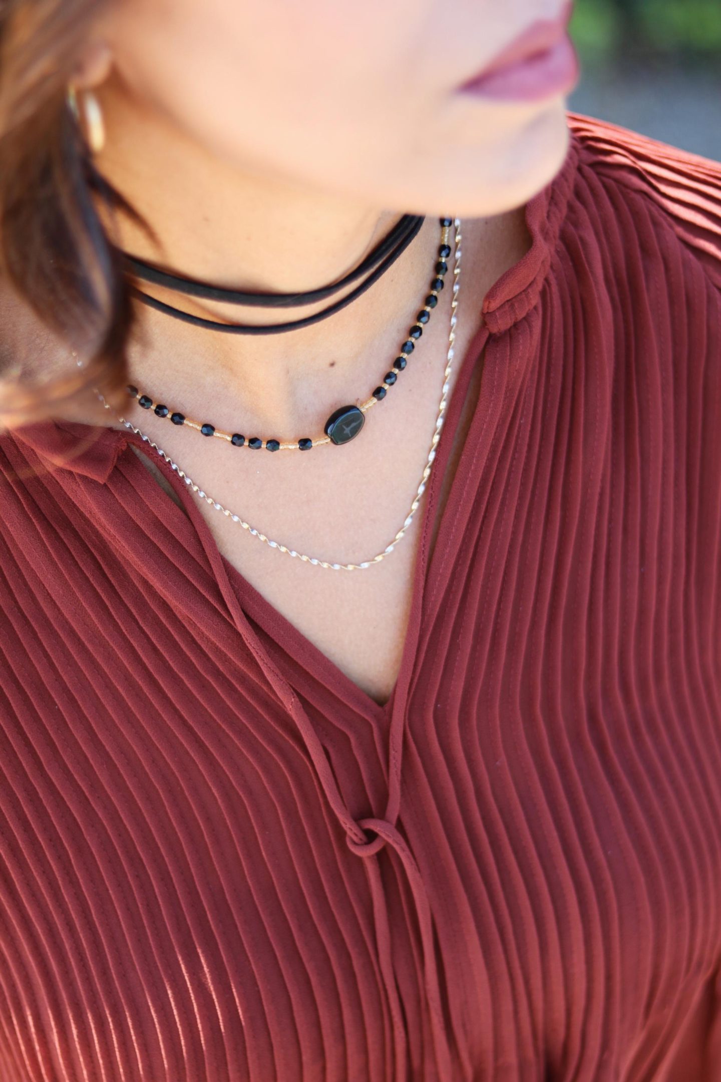 This Season's Gold // Layered chokers