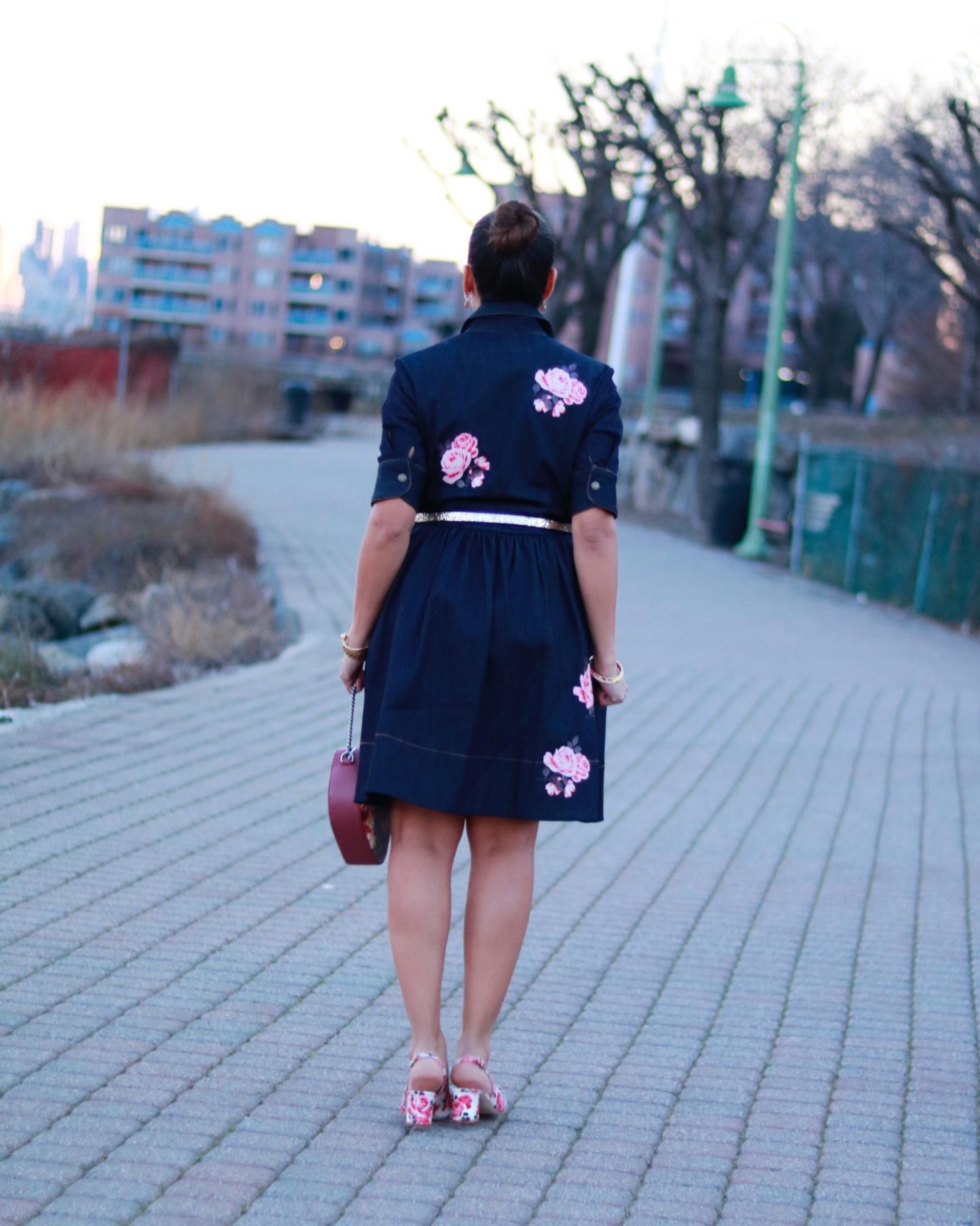 flowers and denim