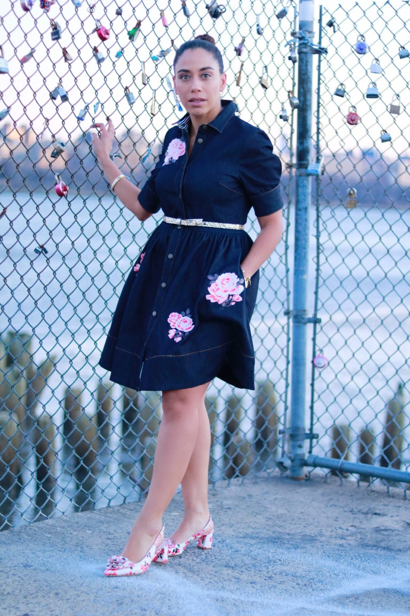 kate spade denim dress