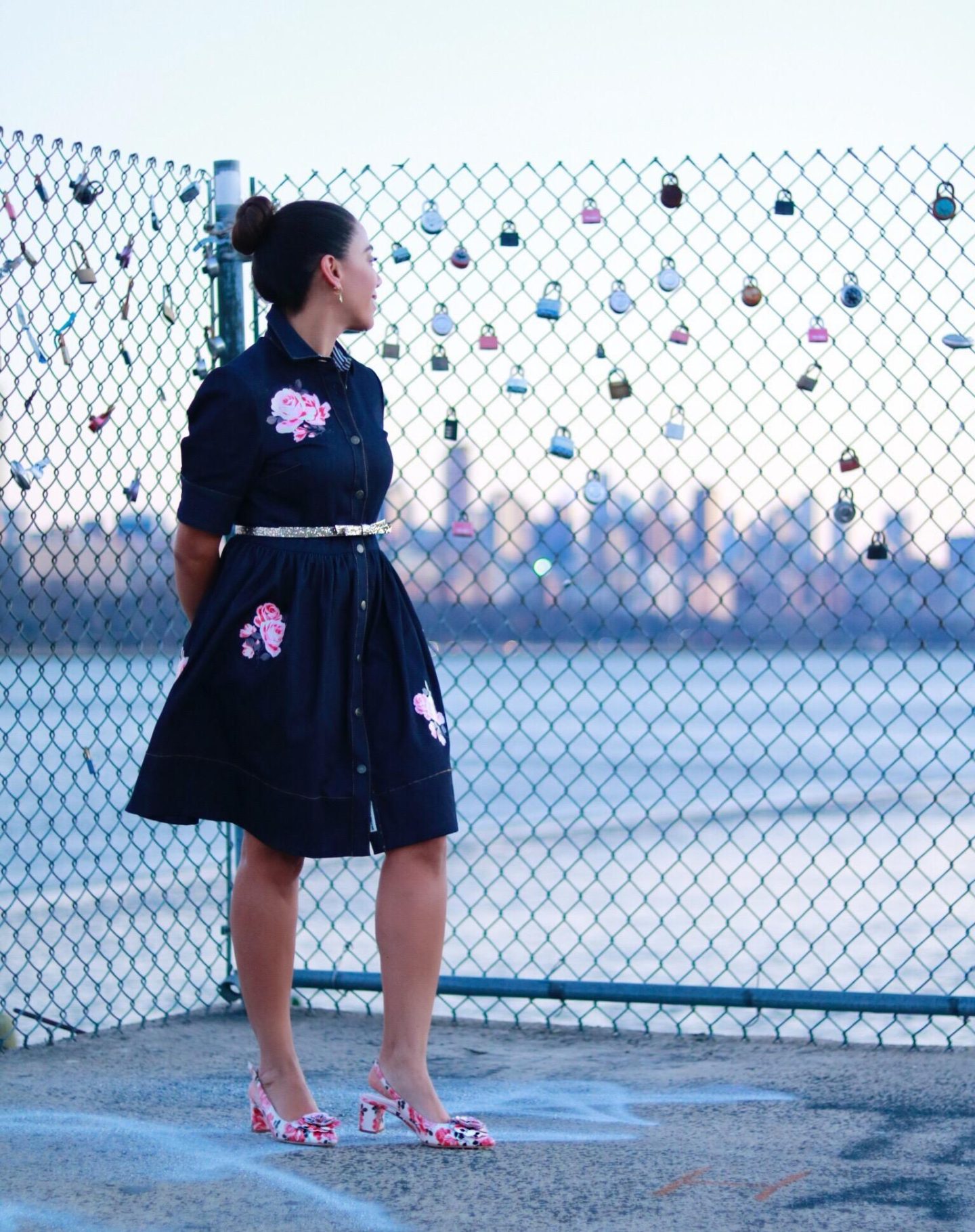 flowers and denim