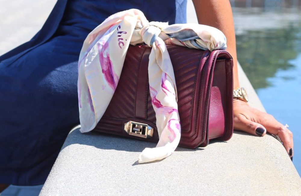 This Season's Gold // Scarf handle for handbag